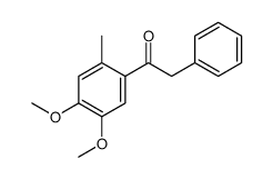 1-(4,5-dimethoxy-2-methylphenyl)-2-phenylethanone结构式