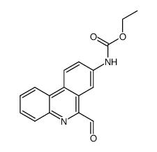 (6-formyl-phenanthridin-8-yl)-carbamic acid ethyl ester结构式