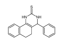 4-phenyl-3,4,5,6-tetrahydrobenzo[h]quinazoline-2(1H)-thione structure