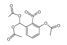 1-acetoxy-3-diacetoxymethyl-2-nitro-benzene结构式