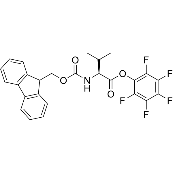 FMOC-L-缬氨酸五氟苯酯结构式