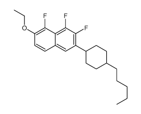 7-ethoxy-1,2,8-trifluoro-3-(4-pentylcyclohexyl)naphthalene Structure