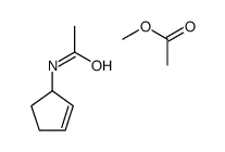 cis-4-Acetamidocyclopent-2-ene methyl acetate structure