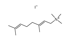 N,N,N-trimethyl-3,7-dimethyl-2,6-octadienylammonium iodide结构式