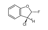 trans-3-chloro-3-deuterio-2-fluoro-2,3-dihydrobenzofuran Structure