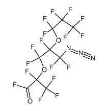 perfluoro-6-azido-2-methyl-5-n-propoxy-3-oxahexanoyl fluoride Structure