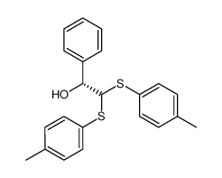 (+)-1-phenyl-2,2-bis(p-tolylthio)ethanol Structure