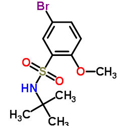 5-Bromo-N-tert-butyl-2-methoxybenzenesulfonamide picture