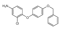 3-chloro-4-(4-phenylmethoxyphenoxy)aniline结构式