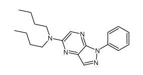 N,N-dibutyl-1-phenylpyrazolo[3,4-b]pyrazin-5-amine Structure