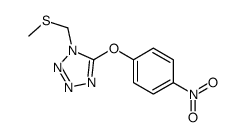 1-(methylsulfanylmethyl)-5-(4-nitrophenoxy)tetrazole结构式