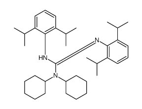 1,1-dicyclohexyl-2,3-bis[2,6-di(propan-2-yl)phenyl]guanidine Structure