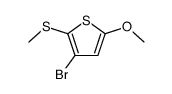 3-bromo-5-methoxy-2-methylsulfanylthiophene结构式