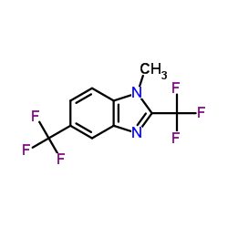 1-Methyl-2,5-bis(trifluoromethyl)-1H-benzimidazole Structure