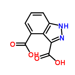 1H-Indazole-3,4-dicarboxylic acid结构式