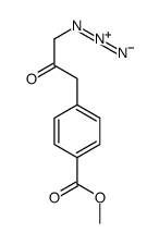 methyl 4-(3-azido-2-oxopropyl)benzoate结构式