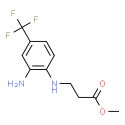 METHYL 3-[2-AMINO-4-(TRIFLUOROMETHYL)ANILINO]PROPANOATE结构式