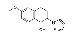 2-(1H-imidazol-1-yl)-6-methoxy-1,2,3,4-tetrahydronaphthalen-1-ol Structure