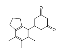 5-(5,6,7-trimethyl-2,3-dihydro-1H-inden-4-yl)cyclohexane-1,3-dione Structure