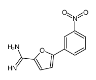 5-(3-nitrophenyl)furan-2-carboximidamide结构式