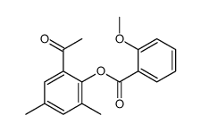 (2-acetyl-4,6-dimethylphenyl) 2-methoxybenzoate结构式