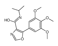 N-propan-2-yl-5-(3,4,5-trimethoxyphenyl)-1,3-oxazole-4-carboxamide结构式
