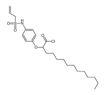 2-[4-(prop-2-enylsulfonylamino)phenoxy]tetradecanoyl chloride Structure
