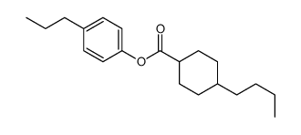 (4-propylphenyl) 4-butylcyclohexane-1-carboxylate结构式