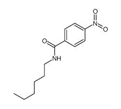 N-n-Hexyl-4-nitrobenzamide结构式