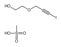 2-(3-iodoprop-2-ynoxy)ethanol,methanesulfonic acid Structure