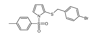 2-[(4-bromophenyl)methylsulfanyl]-1-(4-methylphenyl)sulfonylpyrrole Structure