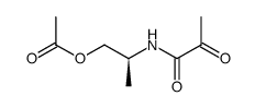 N-<(1S)-2-Acetoxy-1-methylethyl>-2-oxopropionamid结构式