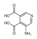 3,4-Pyridinedicarboxylic acid, 5-amino结构式