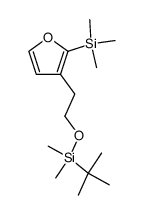 tert-butyldimethyl(2-(2-(trimethylsilyl)furan-3-yl)ethoxy)silane Structure