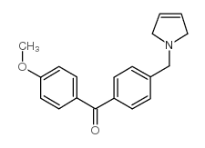 4-METHOXY-4'-(3-PYRROLINOMETHYL) BENZOPHENONE structure