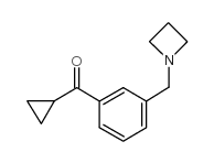 3-(AZETIDINOMETHYL)PHENYL CYCLOPROPYL KETONE结构式