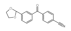 4'-CYANO-3-(1,3-DIOXOLAN-2-YL)BENZOPHENONE结构式