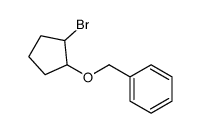 (2-bromocyclopentyl)oxymethylbenzene Structure