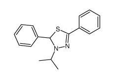 2,5-diphenyl-3-propan-2-yl-2H-1,3,4-thiadiazole结构式