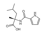 (2S)-2,4-dimethyl-2-(1H-pyrrole-2-carbonylamino)pentanoic acid Structure