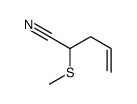2-methylsulfanylpent-4-enenitrile Structure