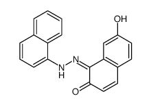 7-hydroxy-1-(naphthalen-1-ylhydrazinylidene)naphthalen-2-one结构式