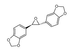 trans-2,3-Bis(3,4-methylenedioxyphenyl)oxirane结构式