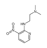 N',N'-dimethyl-N-(3-nitropyridin-2-yl)ethane-1,2-diamine结构式