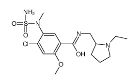 4-chloro-N-[(1-ethylpyrrolidin-2-yl)methyl]-2-methoxy-5-[methyl(sulfamoyl)amino]benzamide Structure