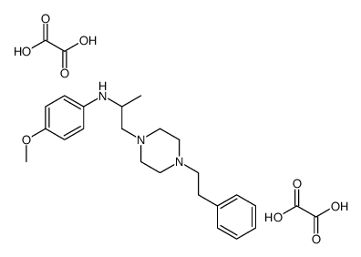 4-methoxy-N-[1-[4-(2-phenylethyl)piperazin-1-yl]propan-2-yl]aniline,oxalic acid Structure