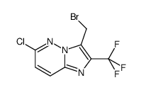 3-BROMOMETHYL-6-CHLORO-2-TRIFLUOROMETHYL-IMIDAZO[1,2-B]PYRIDAZINE Structure