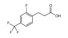Benzenepropanoic acid, 2-fluoro-4-(trifluoromethyl)-结构式