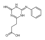 3-(4-氨基-6-苯胺-1,3,5-噻嗪)丙酸结构式