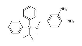 4-[[tert-butyl(diphenyl)silyl]oxymethyl]benzene-1,2-diamine结构式